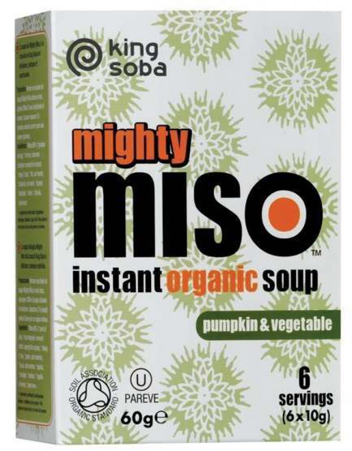 King Soba Organic Pumpkin & Vegetable Mighty Miso Soup 60g