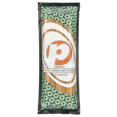King Soba Organic Pumpkin, Ginger & Brown Rice Noodles 250g - Pack of 2