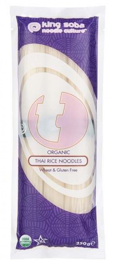 King Soba Organic Thai Rice Noodles 250g - Pack of 2