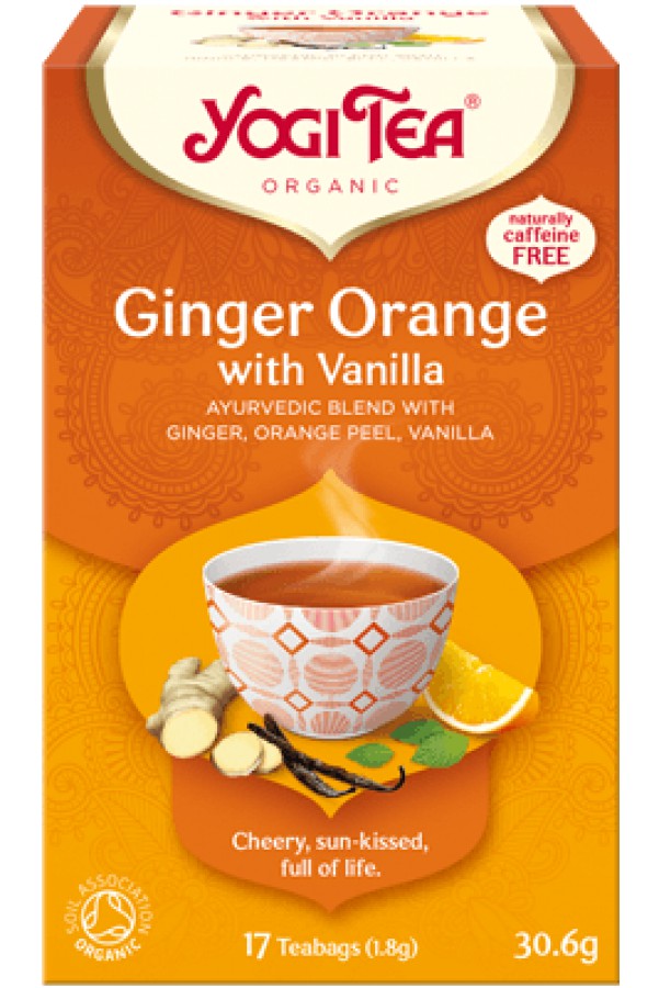 Yogi Tea Ginger Orange with Vanilla Organic Tea 17 Bags