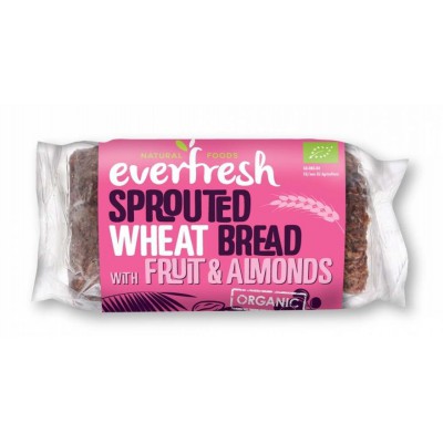 Everfresh Bakery Organic Sprouted Wheat Bread with Fruit & Almonds 400g