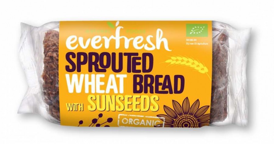 Everfresh Bakery Organic Sprouted Wheat Bread with Sunseeds 400g