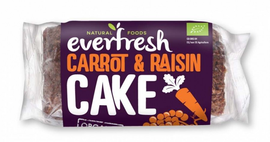 Everfresh Bakery Organic Carrot & Raisin Cake 400g