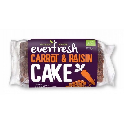 Everfresh Bakery Organic Carrot & Raisin Cake 400g