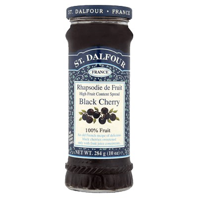 St Dalfour Black Cherry Fruit Spread 284g - Pack of 2