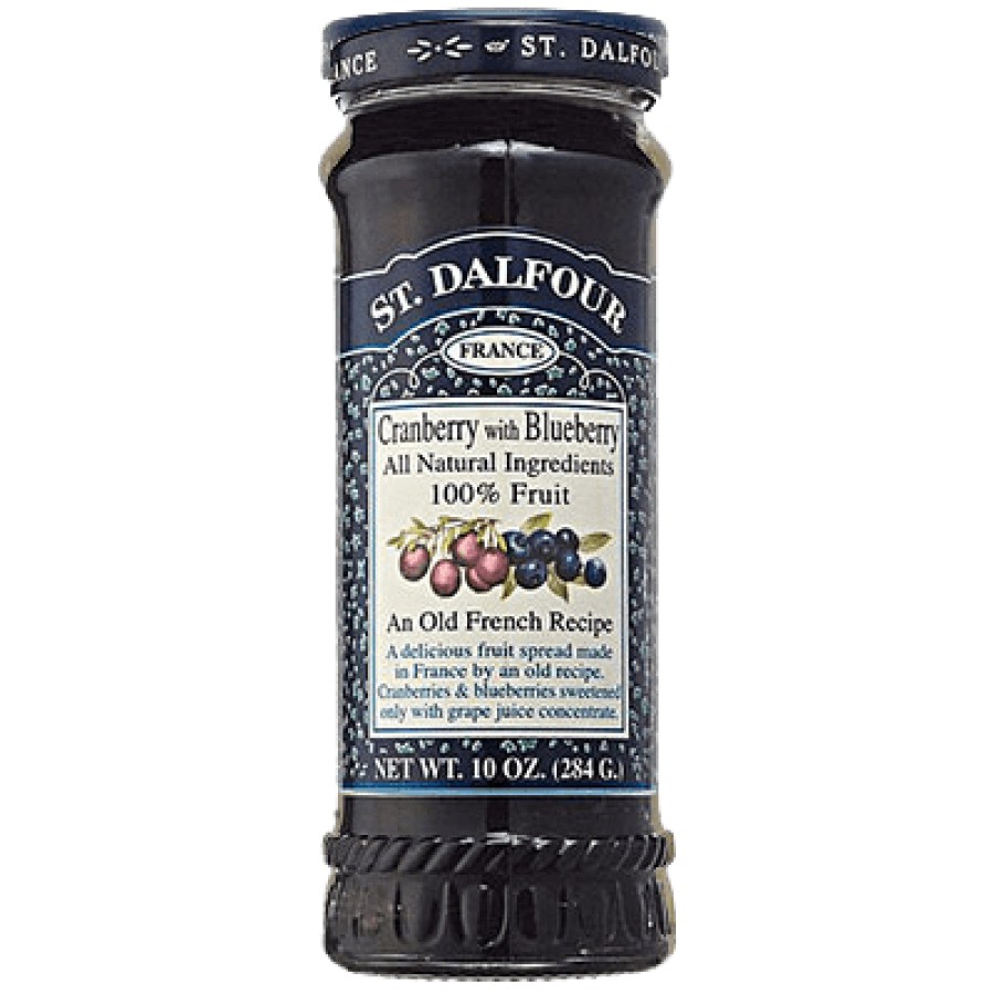 St Dalfour Cranberry & Blueberry Fruit Spread 284g - Pack of 2