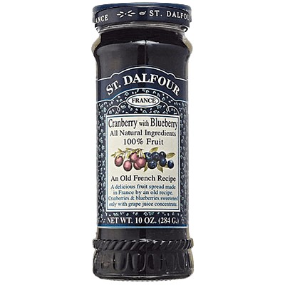 St Dalfour Cranberry & Blueberry Fruit Spread 284g - Pack of 2