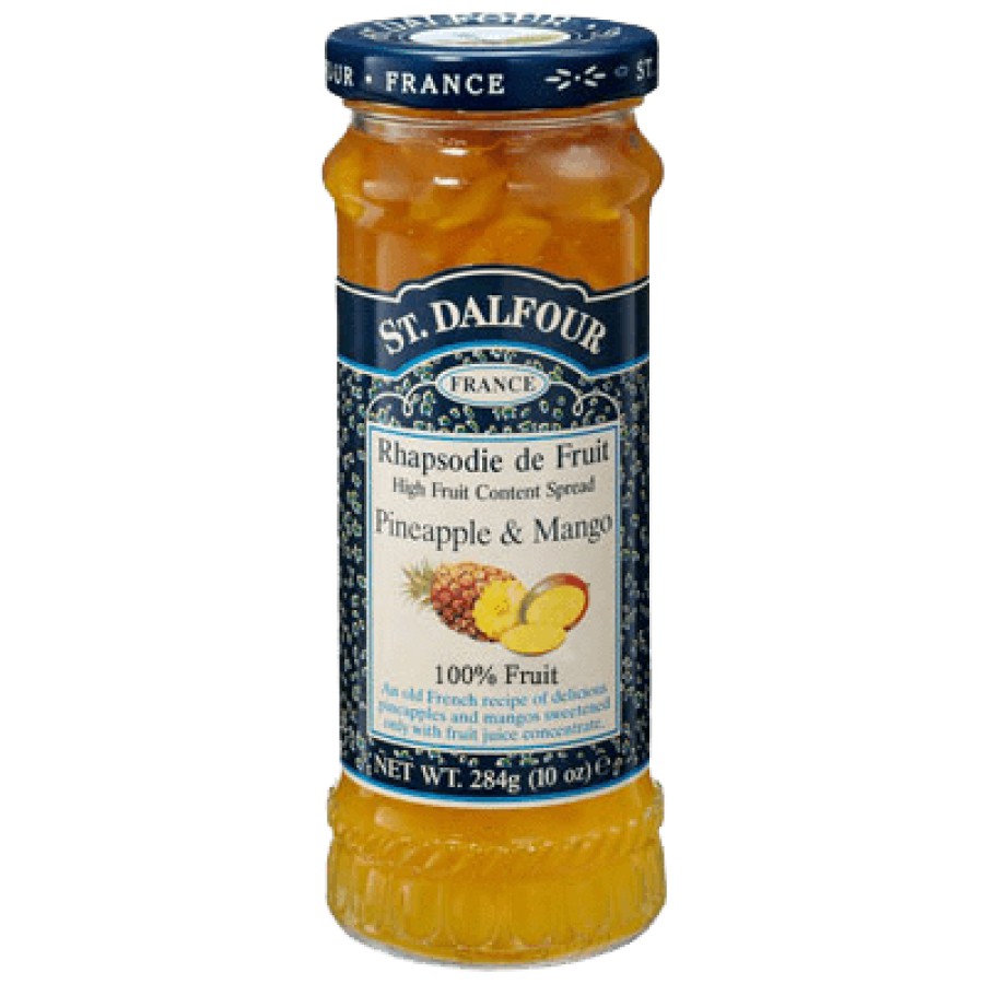 St Dalfour Pineapple & Mango Fruit Spread 284g - Pack of 2