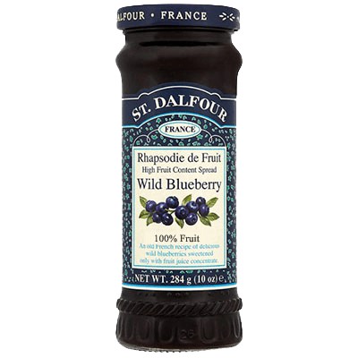 St Dalfour Wild Blueberry Fruit Spread 284g - Pack of 2