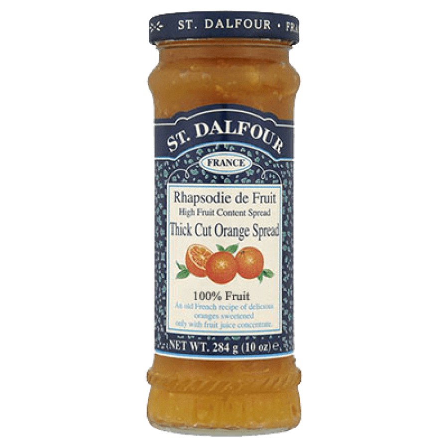 St Dalfour Thick Cut Orange Fruit Spread 284g - Pack of 2