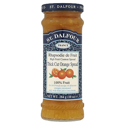 St Dalfour Thick Cut Orange Fruit Spread 284g - Pack of 2