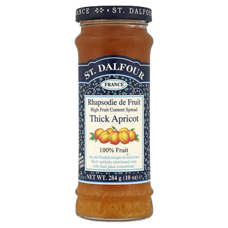 St Dalfour Thick Apricot Fruit Spread 284g - Pack of 2