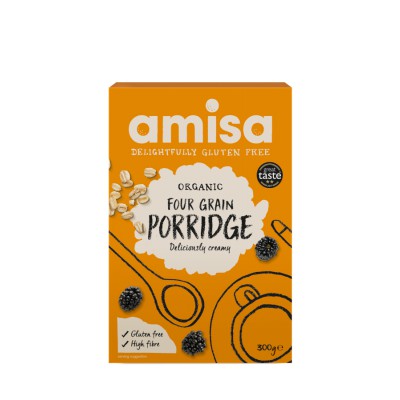 Amisa Organic Gluten Free Four Grain Porridge 300g