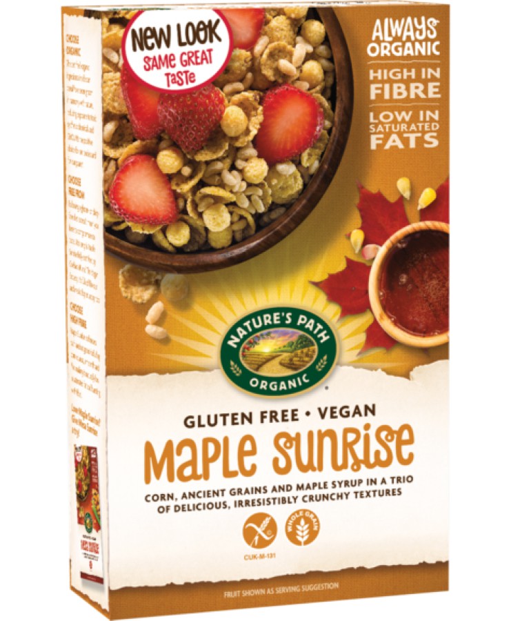 Nature's Path Organic Gluten Free Maple Sunrise Cereal 332g