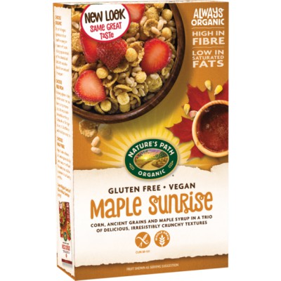 Nature's Path Organic Gluten Free Maple Sunrise Cereal 332g