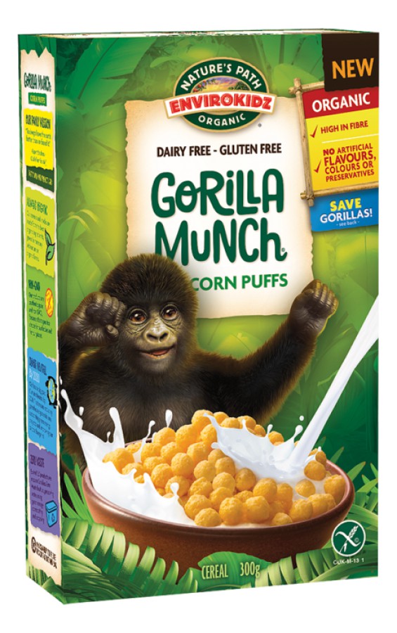 Nature's Path Organic Gorilla Munch Corn Puffs 300g