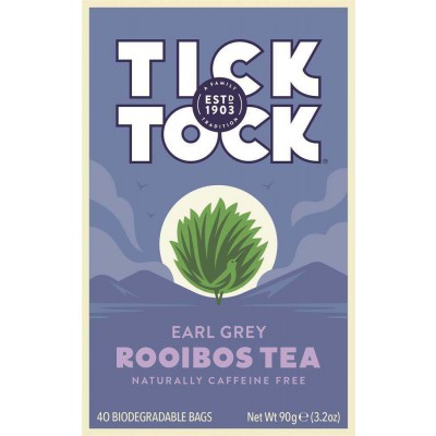 Tick Tock Tea Earl Grey Rooibos Tea 40 Bags