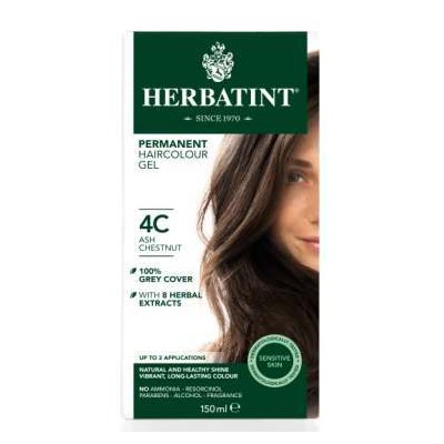 Herbatint Permanent Hair Colour 4C Ash Chestnut 150ml