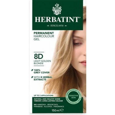 Herbatint Permanent Hair Colour 8D Light Golden Blonde 150ml