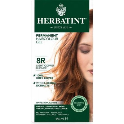 Herbatint Permanent Hair Colour 8R Light Copper Blonde 150ml