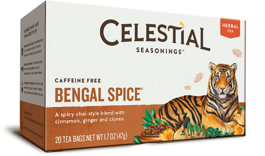 Celestial Seasonings Bengal Spice Herbal Tea 20 Bags