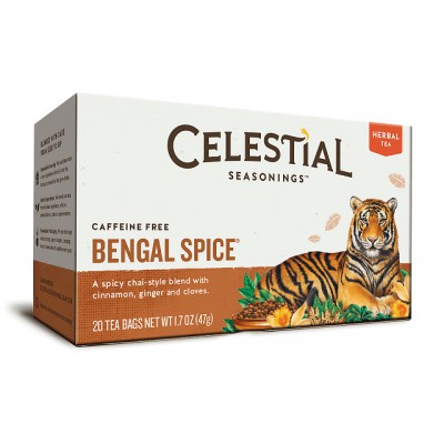 Celestial Seasonings Bengal Spice Herbal Tea 20 Bags