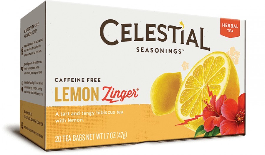 Celestial Seasonings Lemon Zinger Herbal Tea 20 Bags