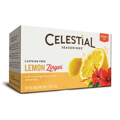 Celestial Seasonings Lemon Zinger Herbal Tea 20 Bags