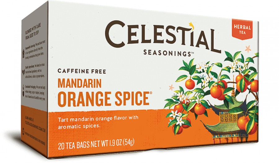 Celestial Seasonings Mandarin Orange Spice Herbal Tea 20 Bags