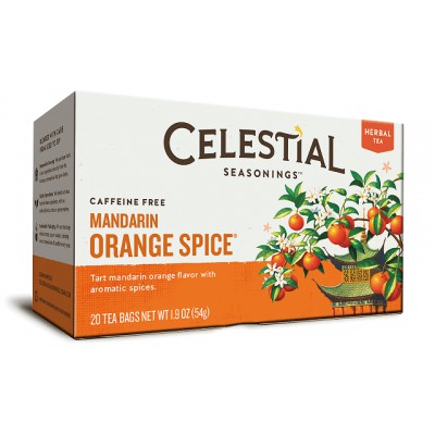 Celestial Seasonings Mandarin Orange Spice Herbal Tea 20 Bags