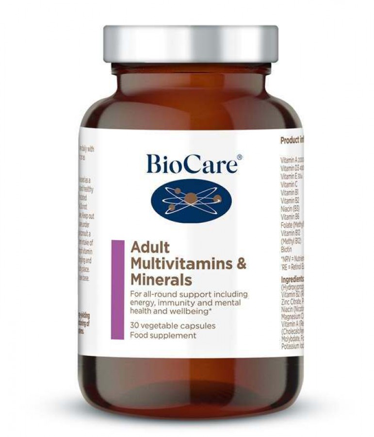 BioCare Adult Multivitamins & Minerals 30 Capsules