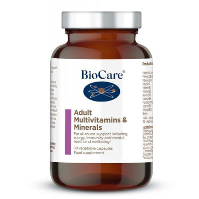 BioCare Adult Multivitamins & Minerals 30 Capsules