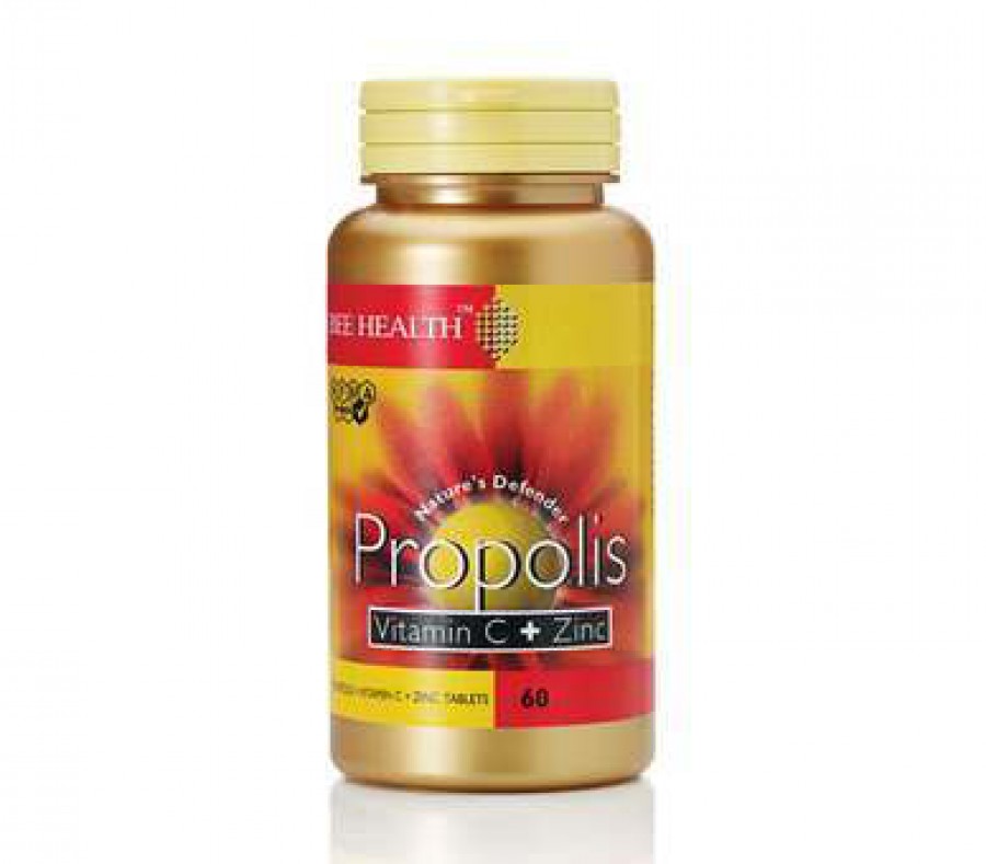 Bee Health Propolis with Vitamin C & Zinc 60 Capsules