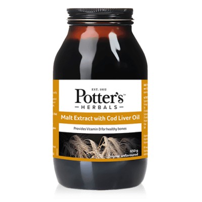 Potter's Herbals Malt Extract with Cod Liver Oil 650g