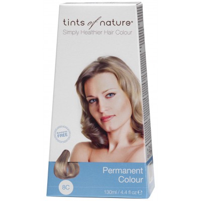 Tints of Nature Ash Blonde 8C Permanent Colour 130ml