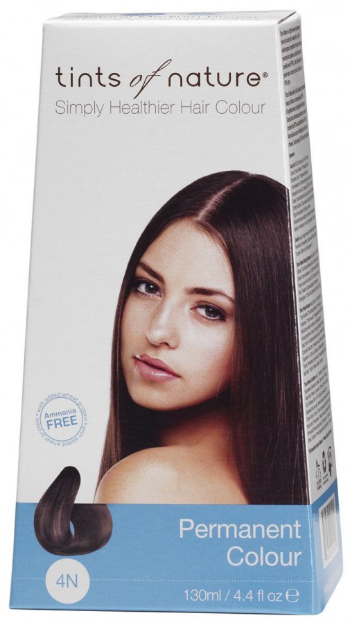 Tints of Nature Natural Medium Brown 4N Permanent Colour 130ml