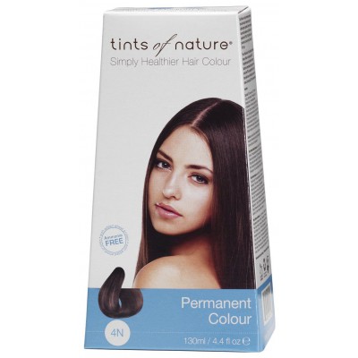 Tints of Nature Natural Medium Brown 4N Permanent Colour 130ml