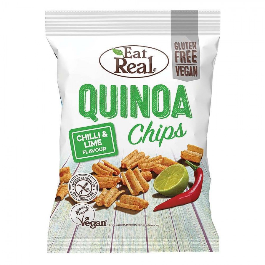 Eat Real Quinoa Chilli & Lime Chips 30g - Pack of 6