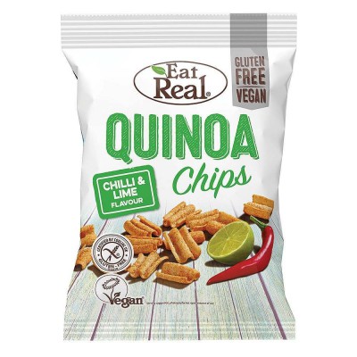 Eat Real Quinoa Chilli & Lime Chips 30g - Pack of 6