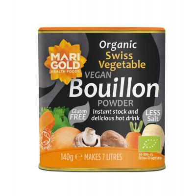 Marigold Organic Less Salt Swiss Vegetable Bouillon Powder 140g