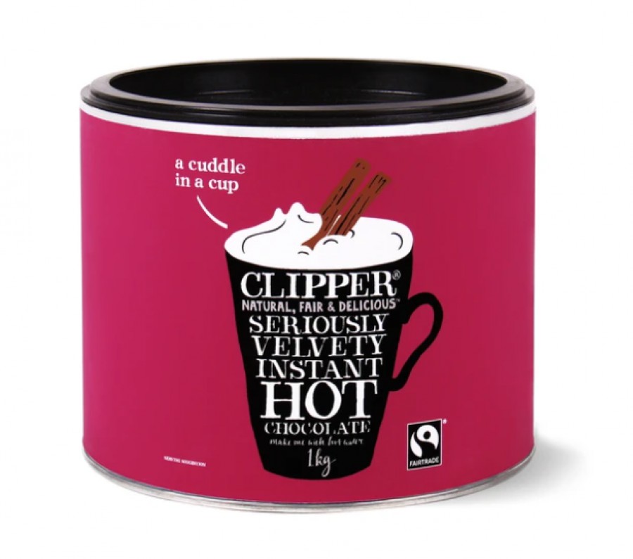 Clipper Fairtrade Seriously Velvety Instant Hot Chocolate 1kg