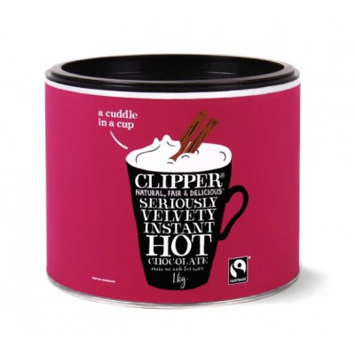 Clipper Fairtrade Seriously Velvety Instant Hot Chocolate 1kg