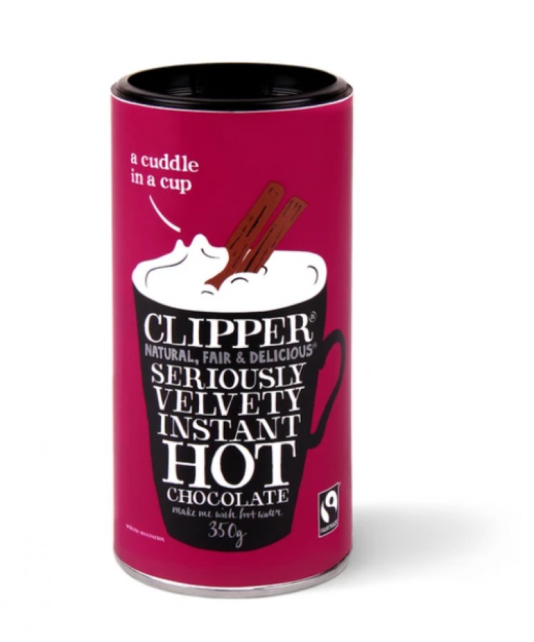 Clipper Fairtrade Seriously Velvety Instant Hot Chocolate 350g