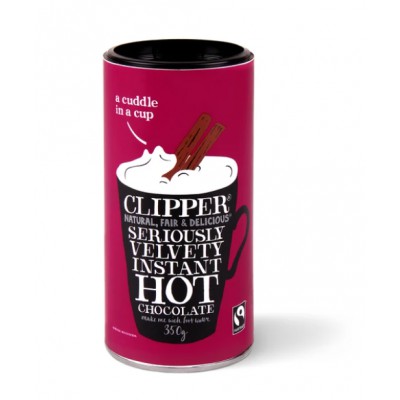 Clipper Fairtrade Seriously Velvety Instant Hot Chocolate 350g