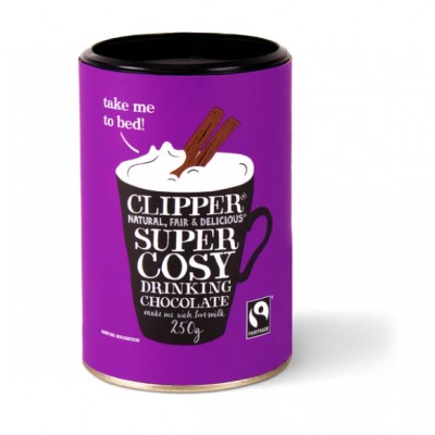 Clipper Fairtrade Super Cosy Drinking Chocolate 250g