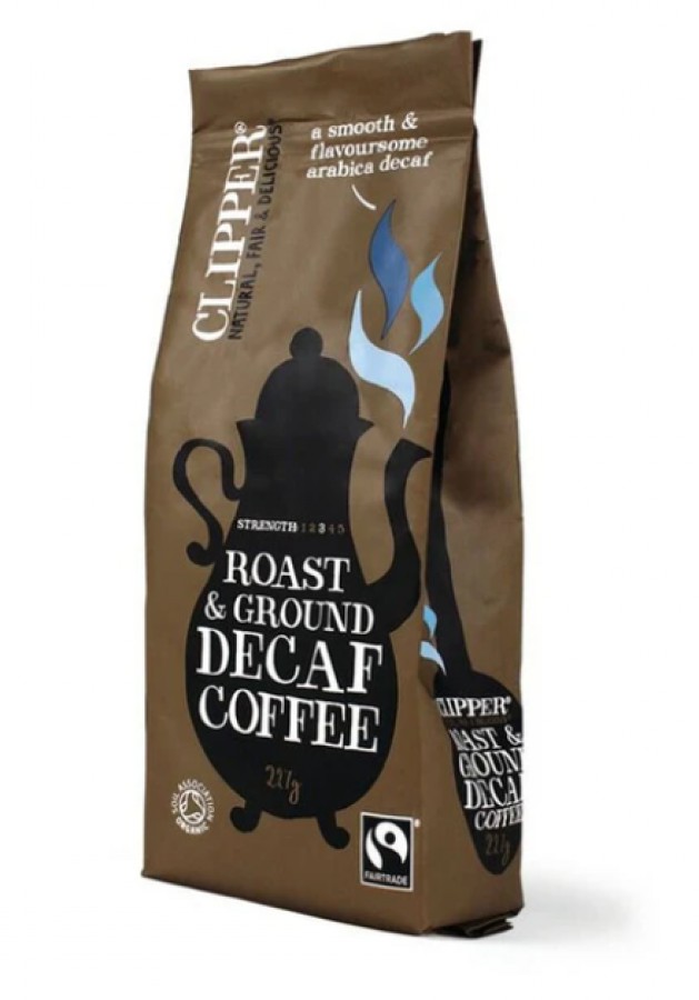 Clipper Organic Fairtrade Decaffeinated Style Roast & Ground Coffee 227g