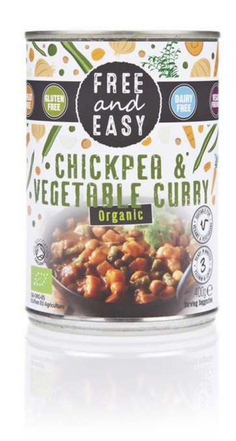 Free & Easy Free From Organic Chickpea & Vegetable Curry 400g