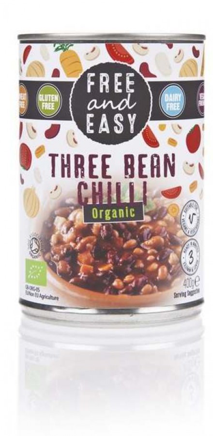 Free & Easy Free From Organic Three Bean Chilli 400g