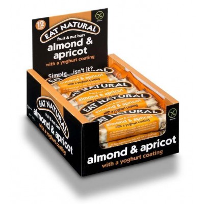 Eat Natural Yoghurt Coated Almond & Apricot Bar 50g - Pack of 12