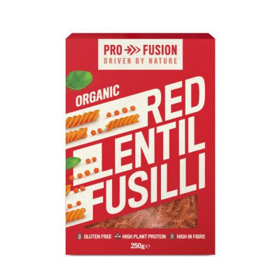 Profusion Organic Red Lentil Fusilli 250g